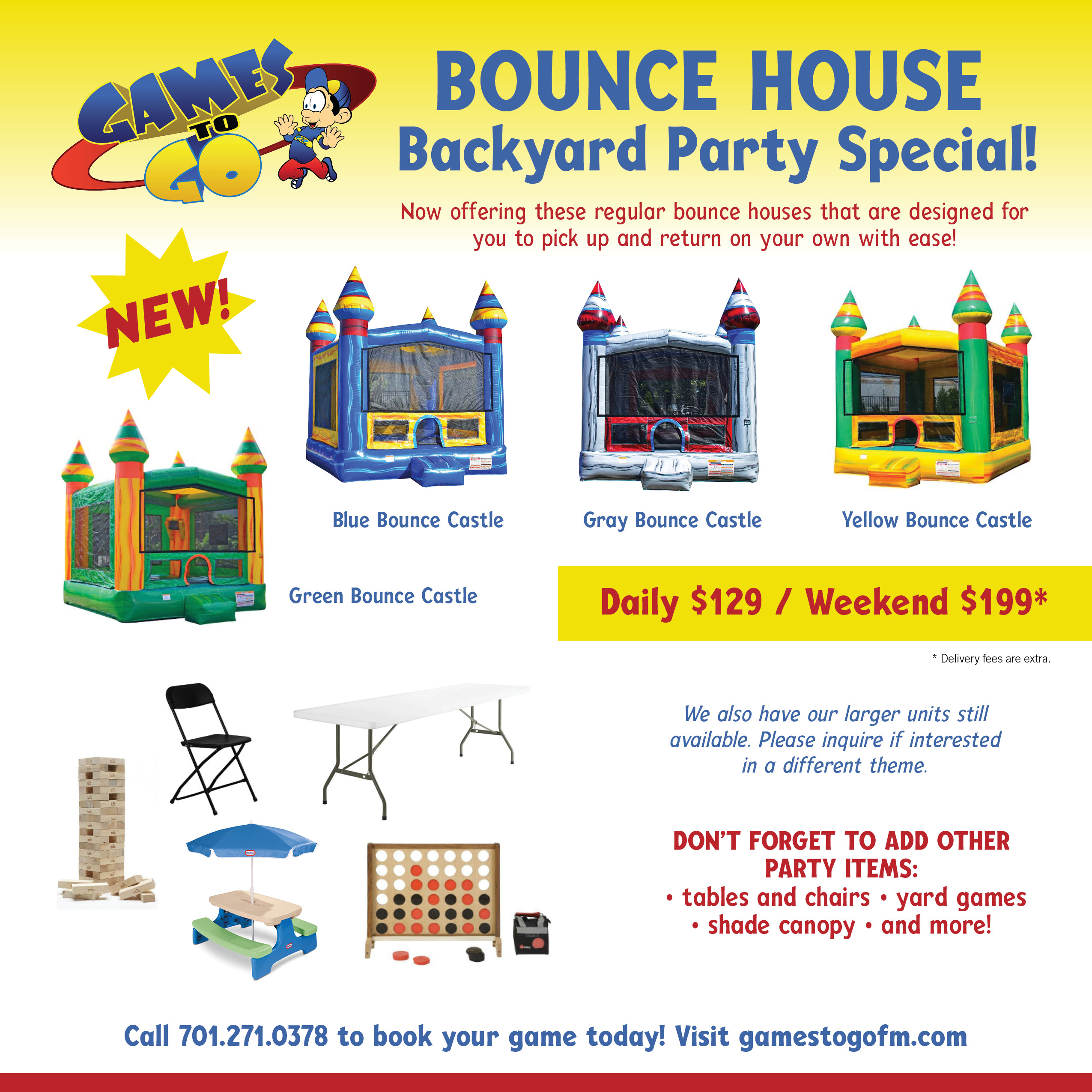 Bounce House Rental Specials Fargo Moorhead