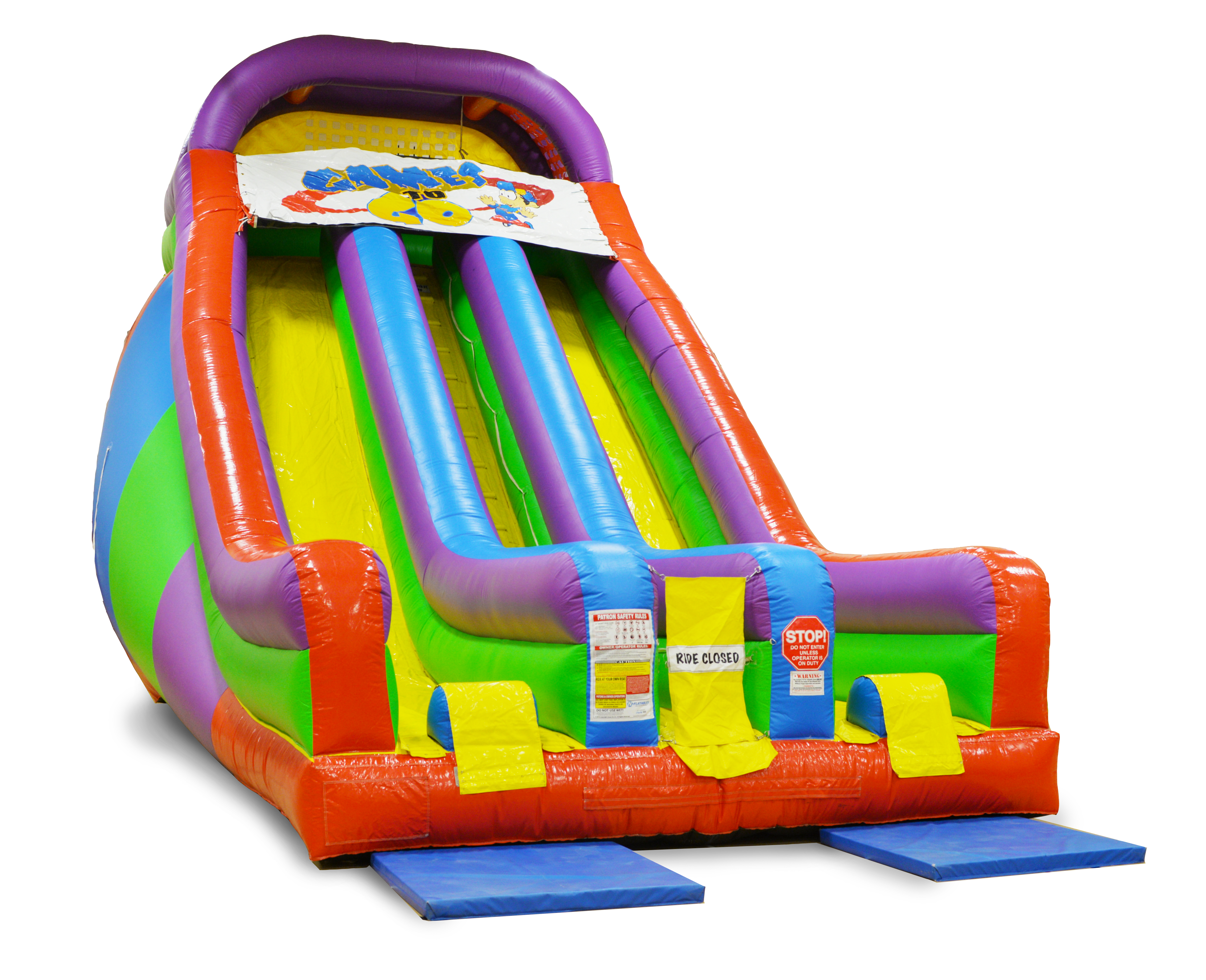 Large inflatable slide rental