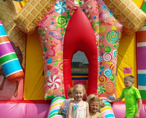 kids inflatable party rentals candy land